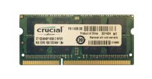 CT102464BF160B Crucial 8GB PC3-12800 DDR3-1600MHz non-ECC Unbuffered CL11 204-Pin SoDimm 1.35V Low Voltage Memory Module