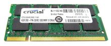 CT51264AC800 Crucial 4GB PC2-6400 DDR2-800MHz non-ECC Unbuffered CL6 200-Pin SoDimm Dual Rank Memory Module