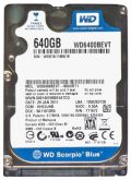 WD6400BEVT Western Digital Scorpio Blue 640GB 5400RPM SATA 3Gbps 8MB Cache 2.5-inch Internal Hard Drive