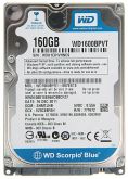 WD1600BPVT Western Digital Scorpio Blue 160GB 5400RPM SATA 3Gbps 8MB Cache 2.5-inch Internal Hard Drive