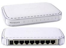 GS608GR NetGear ProSafe 8-Ports RJ-45 10/100/1000Mbps Fast Ethernet Switch with Auto Uplink (Refurbished)