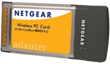 WG511V2 NetGear 54Mbps 802.11g 32-Bit CardBus Wireless PC Card (Refurbished)