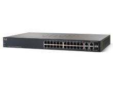 SRW224G4-K9-NA Cisco Small Business 300 Series 24-Ports 10/100 2-Ports 10/100/1000 2-Ports Combo mini-GBIC Managed Switch (Refurbished)