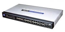 SRW224G4-EU Cisco Linksys SRW224G4 Managed Ethernet Switch with WebView 24 x 10/100Base-TX LAN 2 x 10/100/1000Base-T Uplink 2 x 10/100/1000Base-T Uplink (Refurbished)