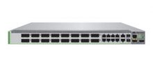 AT-8100S/24F-LC-10 Allied Telesis 24-Ports 100FX (LC) Stackable Ethernet Switch with 2 x 10/ 100/ 1000T SFP Combo Ports (Refurbished)