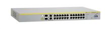 AT-8000S/24POE-10 Allied Telesis 24-Ports 10/ 100/ 1000Base-T Managed PoE Switch with 2 SFP Ports (Refurbished)