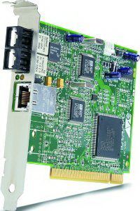 AT-2450FTX Allied Telesis 10/100Base-TX and 10FL Copper Fiber Network Adapter Card