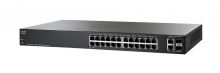 SLM2024T-NA Cisco SG200-26 26-Ports 10/100/1000Base-T RJ-45 Manageable Layer2 Desktop Gigabit Smart Switch with 2x SFP Ports (Refurbished)