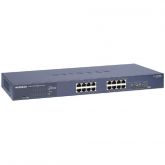 GS716T-200NAS NetGear ProSafe 16-Ports RJ-45 10/100/1000Mbps 1000Base-T Gigabit Ethernet Rack-mountable Smart Managed Switch with 2x 1000Base-X SFP Po (Refurbished)