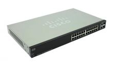 SLM2024PT-NA Cisco SG200-26P 26-Ports 10/100/1000Base-T RJ-45 PoE Manageable Layer2 Desktop Gigabit Smart Switch with 2x Gigabit Ethernet Uplink Ports and 2x SFP Ports (Refurbished)