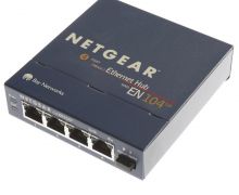 EN104 NetGear 4-Port 10Base-T RJ-45 Ethernet Hub (Refurbished)