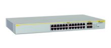 AT-8000GS/24POE-10 Allied Telesis 24-Ports 10/ 100/ 1000Base-T Stackable Ethernet Switch (Refurbished)