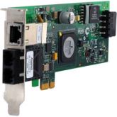 AT-2716POE/FXSC-901 Allied Telesis 2-port 100FX/SC fiber + 10/100/1000T PoE Network Adapter