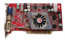 102A0755301 ATI Radeon 9800PRO 128MB DDR AGP 8x DVI VGA TV-out Video Graphics Card