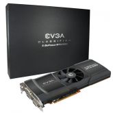 03G-P3-1598-AR EVGA GTX 590 Classified Limited Edition 3GB GDDR5 768-Bit PCI Express 2.0 x16 3x DVI/ DisplayPort/ HDCP Ready/ QUAD SLI Ready/ PhysX Video Graphics Card